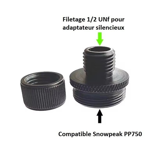 Adaptateur silencieux unf - silencieux,
